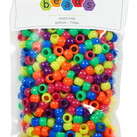 Neon Mix Pony Beads JB-41291