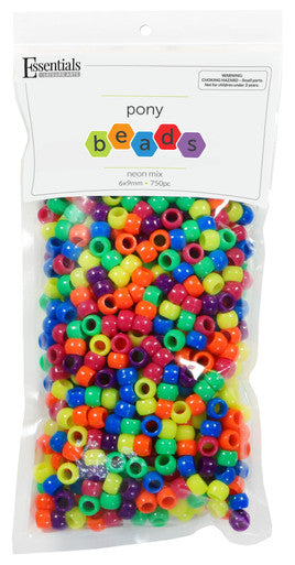 Neon Mix Pony Beads JB-41291