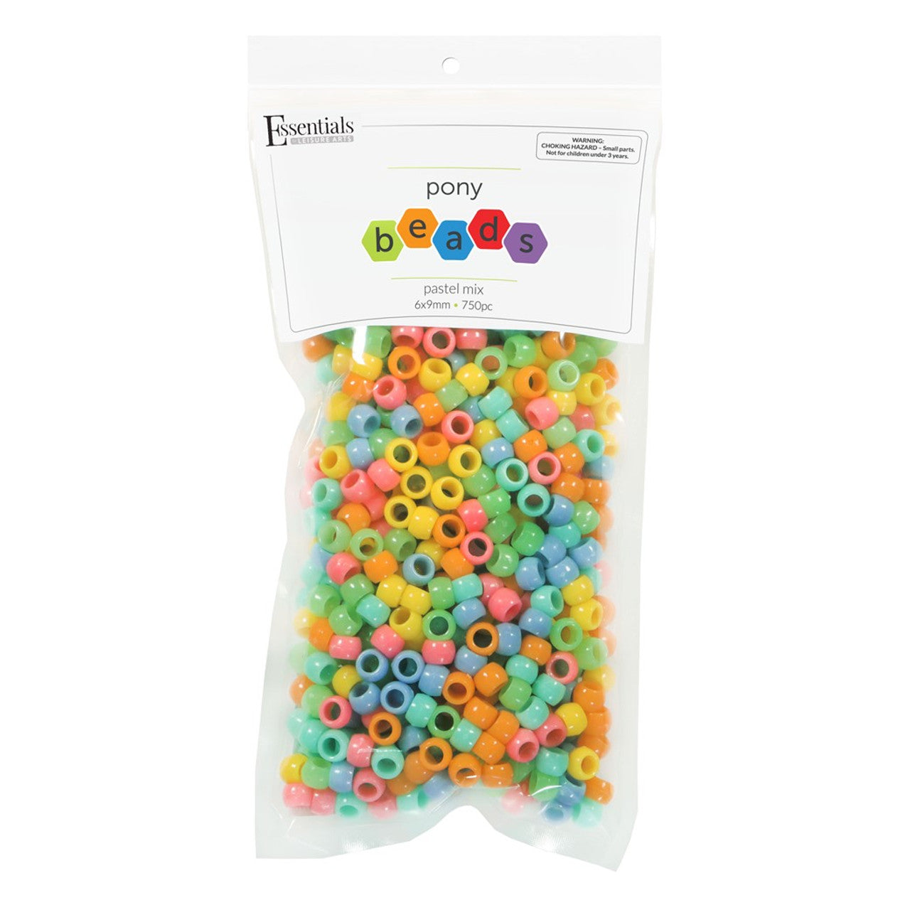 Pastel Mix Pony Beads JB-41292