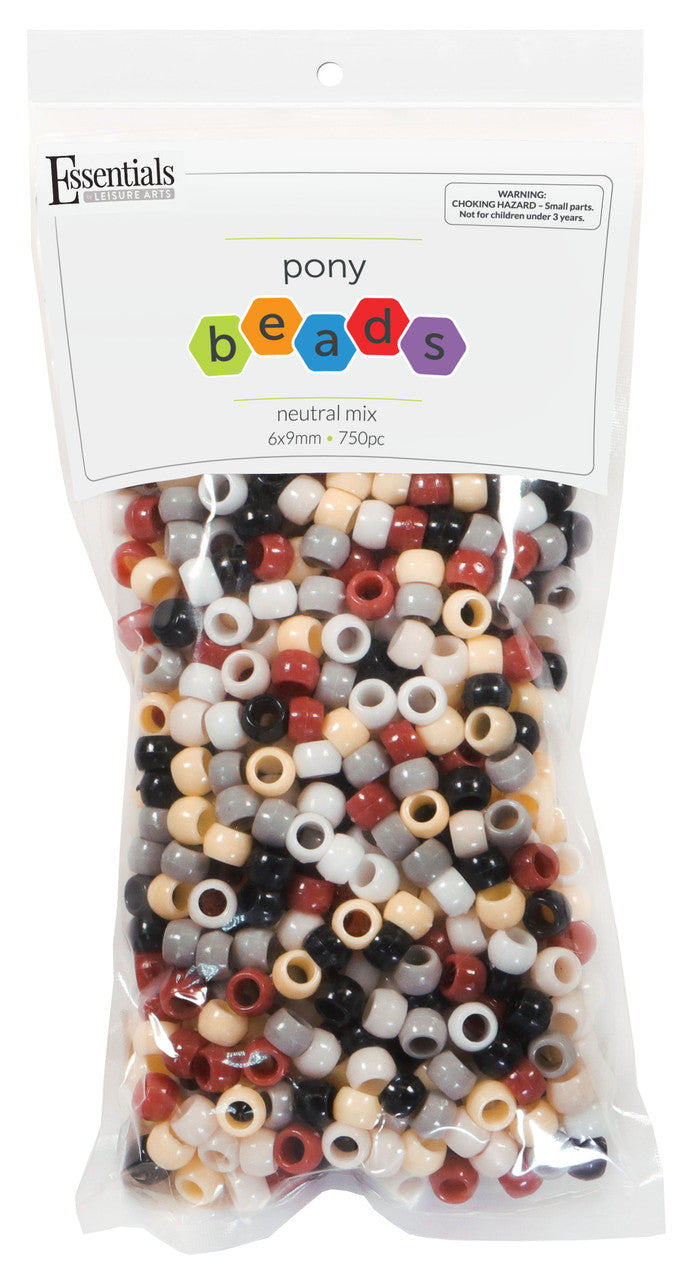 Neutral Mix Pony Beads JB-41293