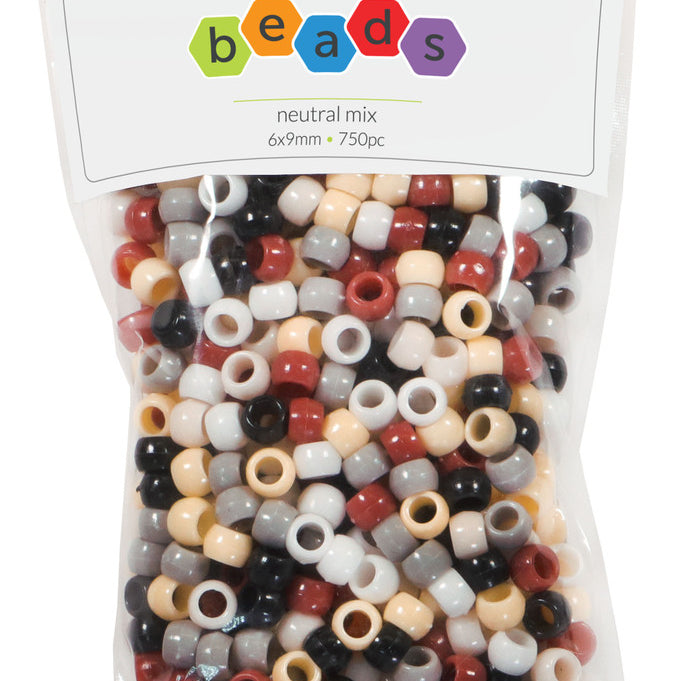 Neutral Mix Pony Beads JB-41293