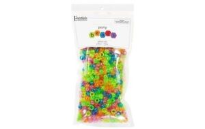 Essentials By Leisure Arts Pony Beads - Assorted Colors, Glitter, Transparent, 6 Arts & Crafts JB-41294_a5a995cc-8380-4c02-9005-f4d5fcb21a89