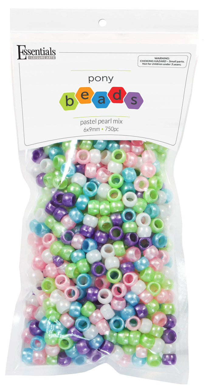 Pastel Pearl Mix Pony Beads JB-41296
