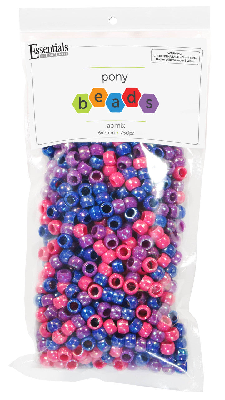 Aurora Borealis Mix Pony Beads JB-41297