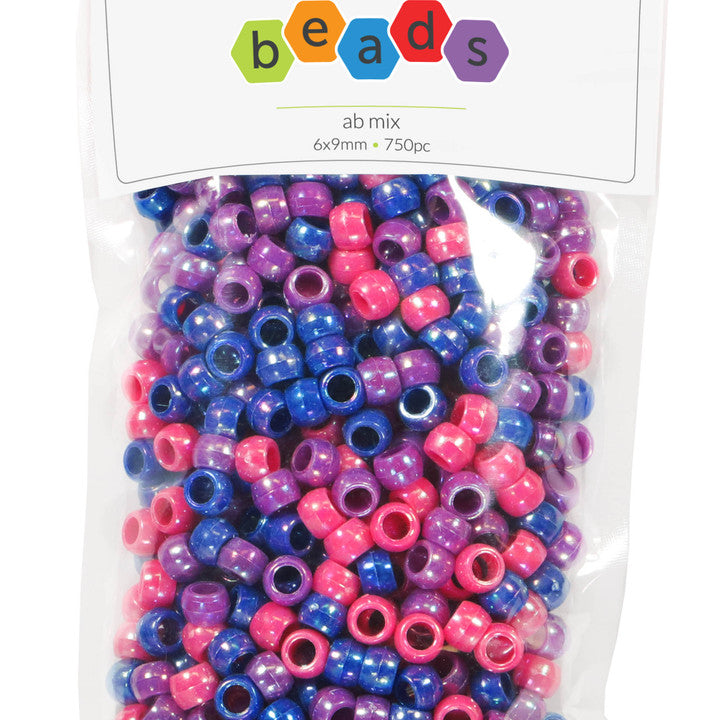 Aurora Borealis Mix Pony Beads JB-41297