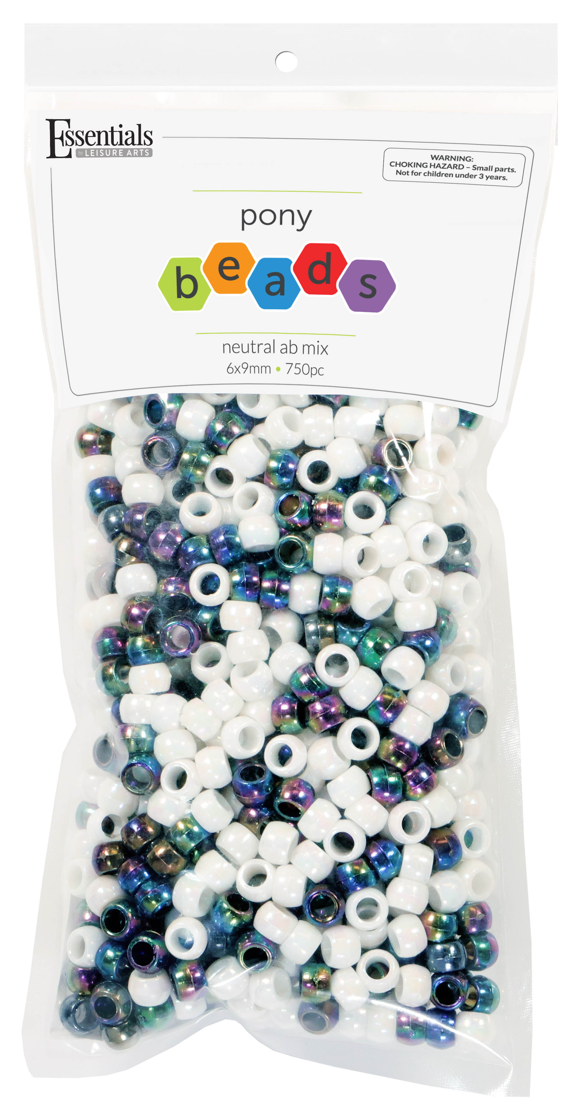 Neutral Aurora Pony Beads JB-41298