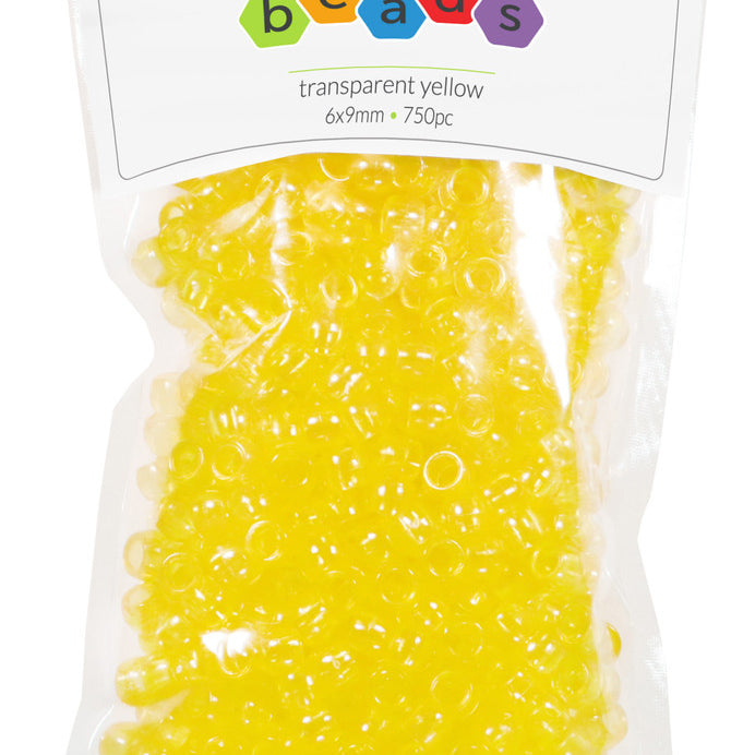 Trans Yellow Pony Beads JB-41300
