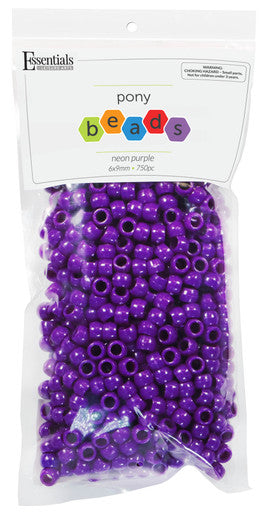 Neon Purple Pony Beads JB-41308
