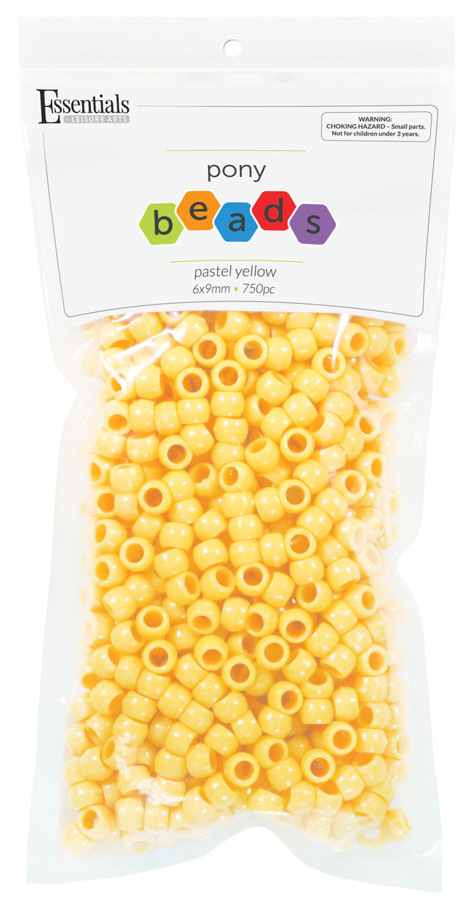 Pastel Yellow Pony Beads JB-41313