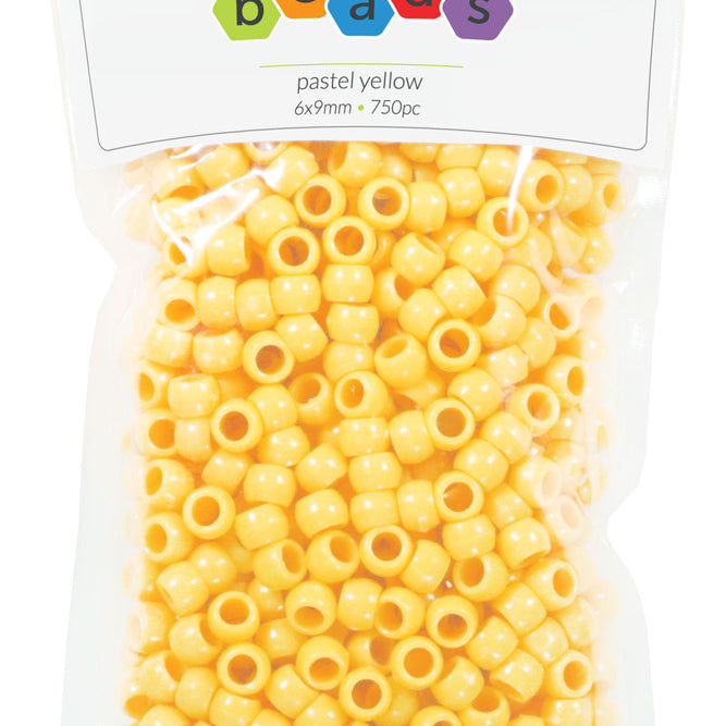 Pastel Yellow Pony Beads JB-41313