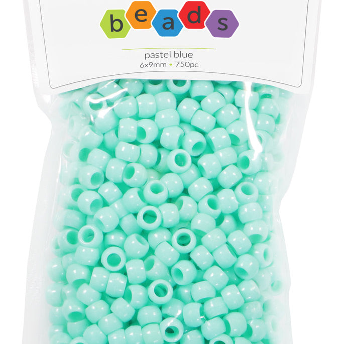 Pastel Blue Pony Beads JB-41317