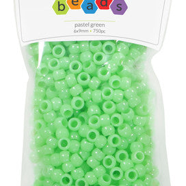 Pastel Green Pony Beads JB-41318