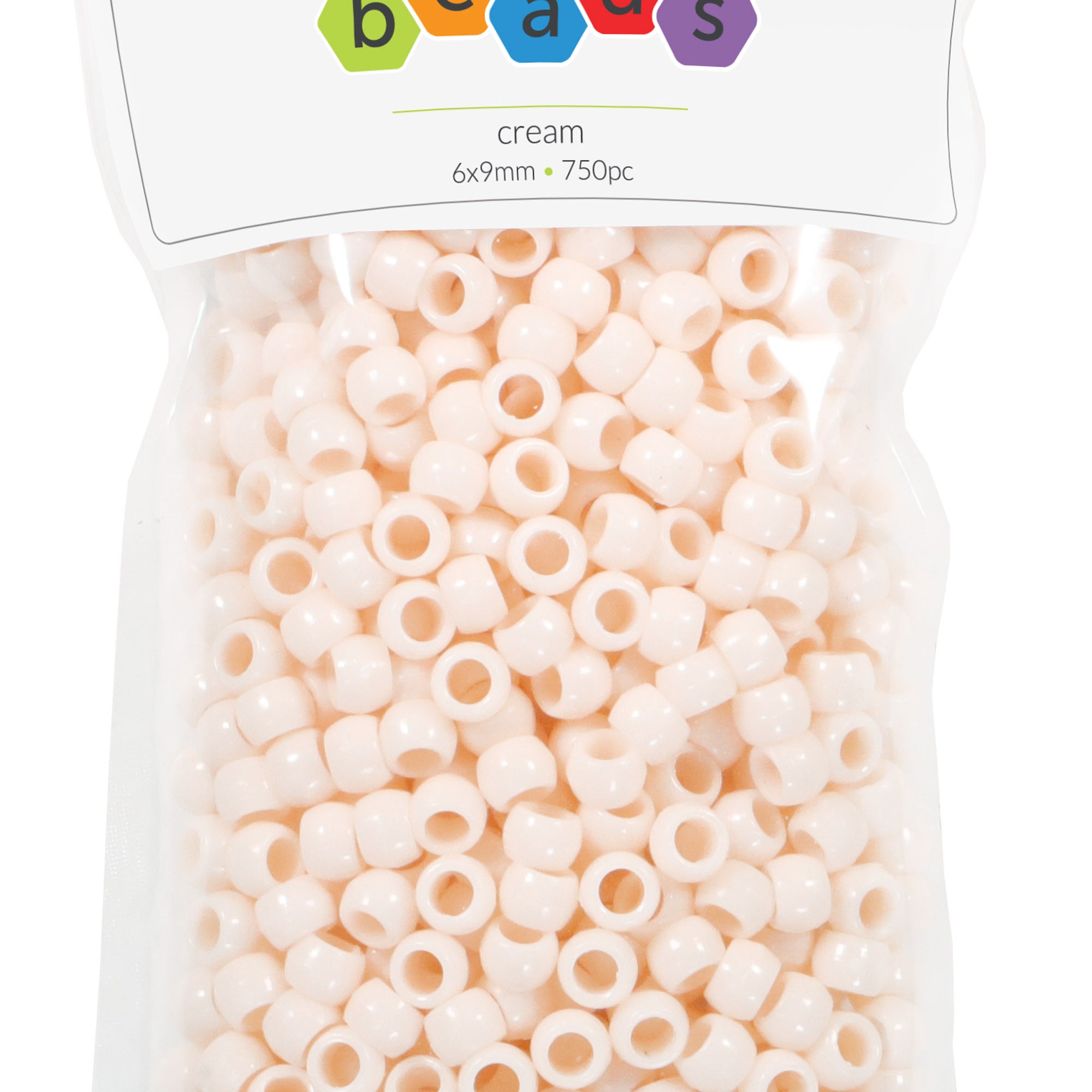 Neutral Cream Pony Beads JB-41320