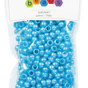 Pearl Teal Pony Beads JB-41333
