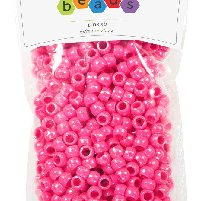 Borealis Pink Pony Beads JB-41341