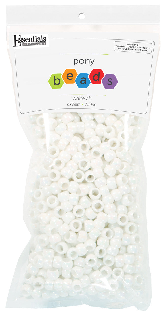 Borealis White Pony Beads JB-41343