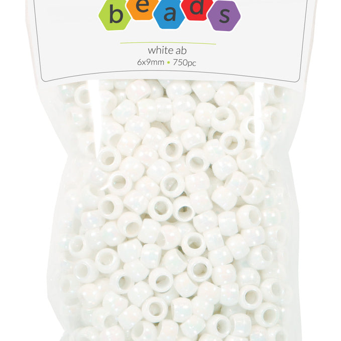 Borealis White Pony Beads JB-41343