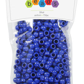 Opaque Blue Pony Beads JB-41346