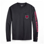CWU Long Sleeve Shirt W/ Front Pocket & Sleeve Printing JB-41422