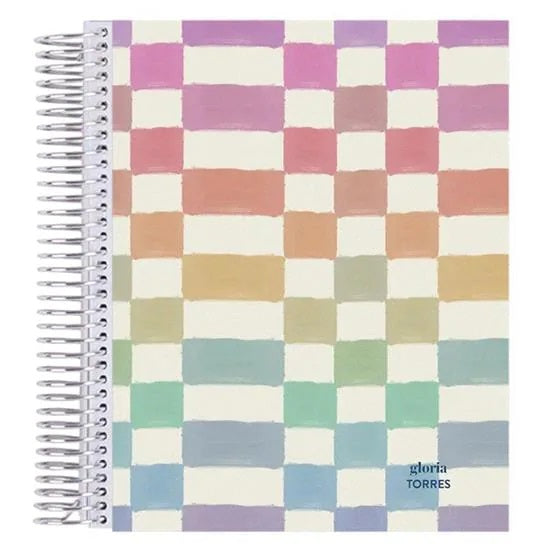8.5X11 Checkered Notebook JB-41464