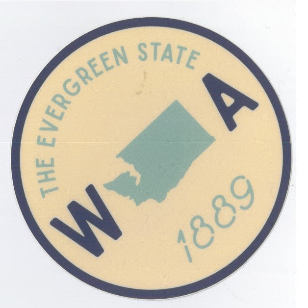 Wa 1889 Water Bottle Sticker JB-41603