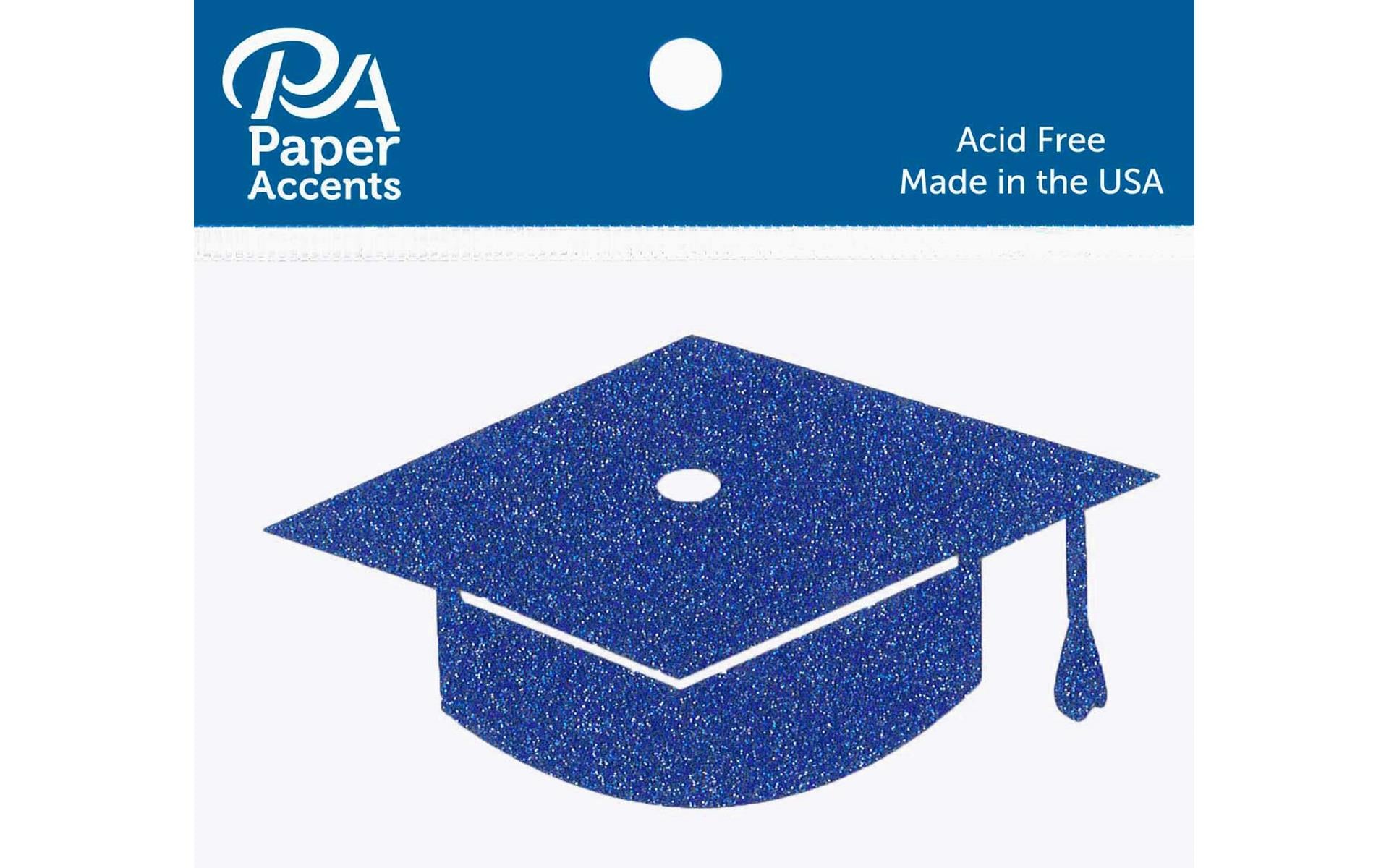 Glitter Grad Hat Shape - 6 JB-41656