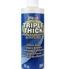 Decoart Triple Thick Glaze Varnish - Gloss, 8 Oz, Bottle JB-41783