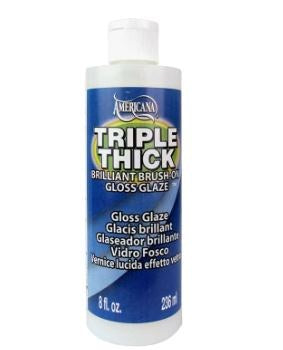 Decoart Triple Thick Glaze Varnish - Gloss, 8 Oz, Bottle JB-41783