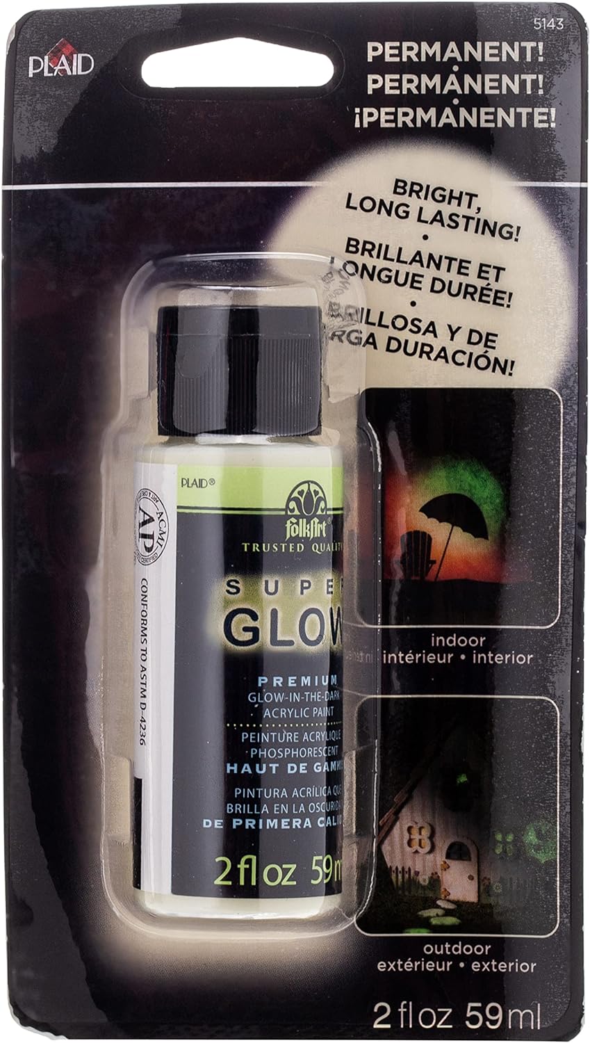 Super Glow Paint 2 Oz Green JB-41784