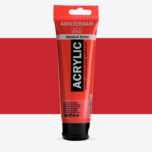 Amsterdam Naph Red Med Acrylic Paint JB-41820