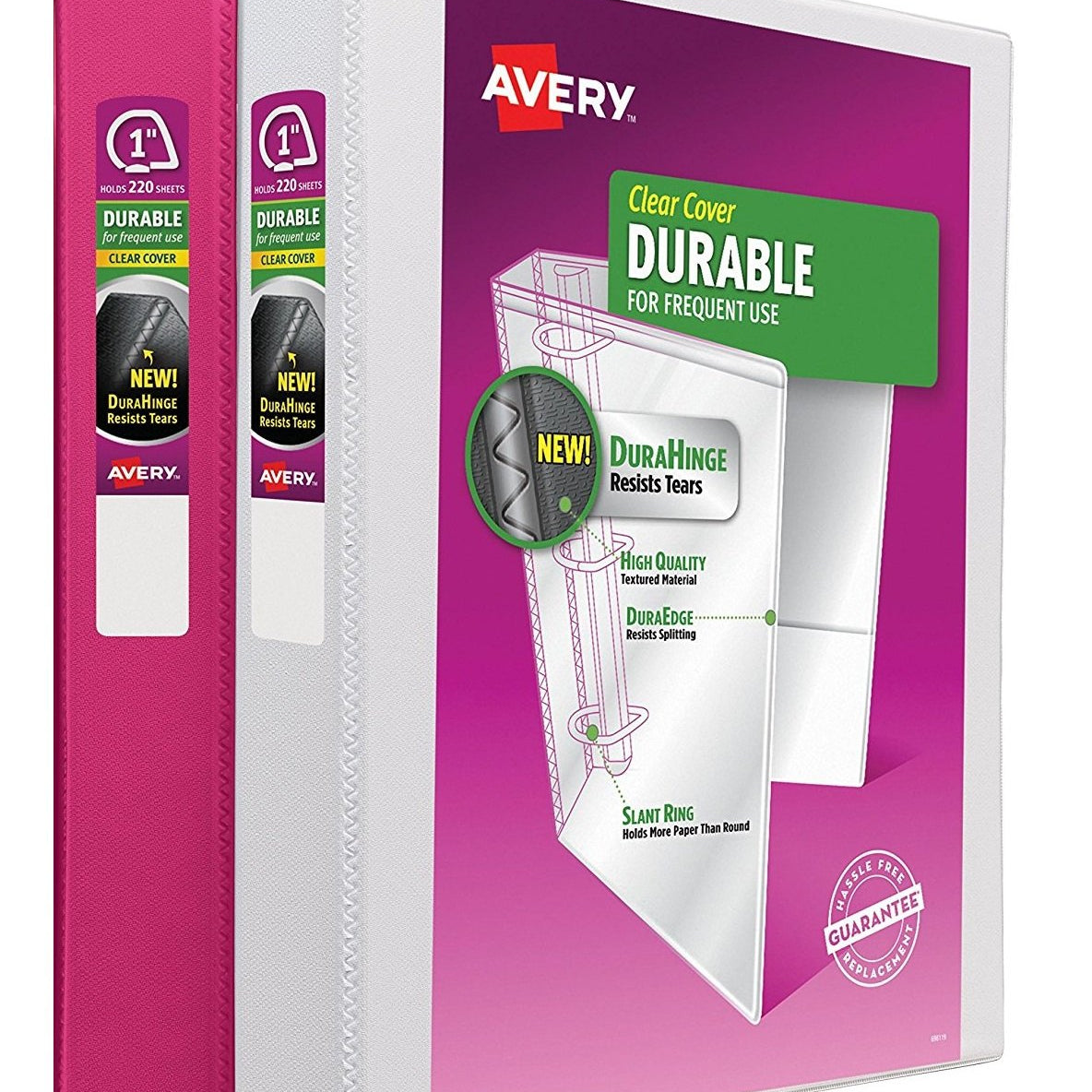 1" Durable View Binder Asst JB-41902