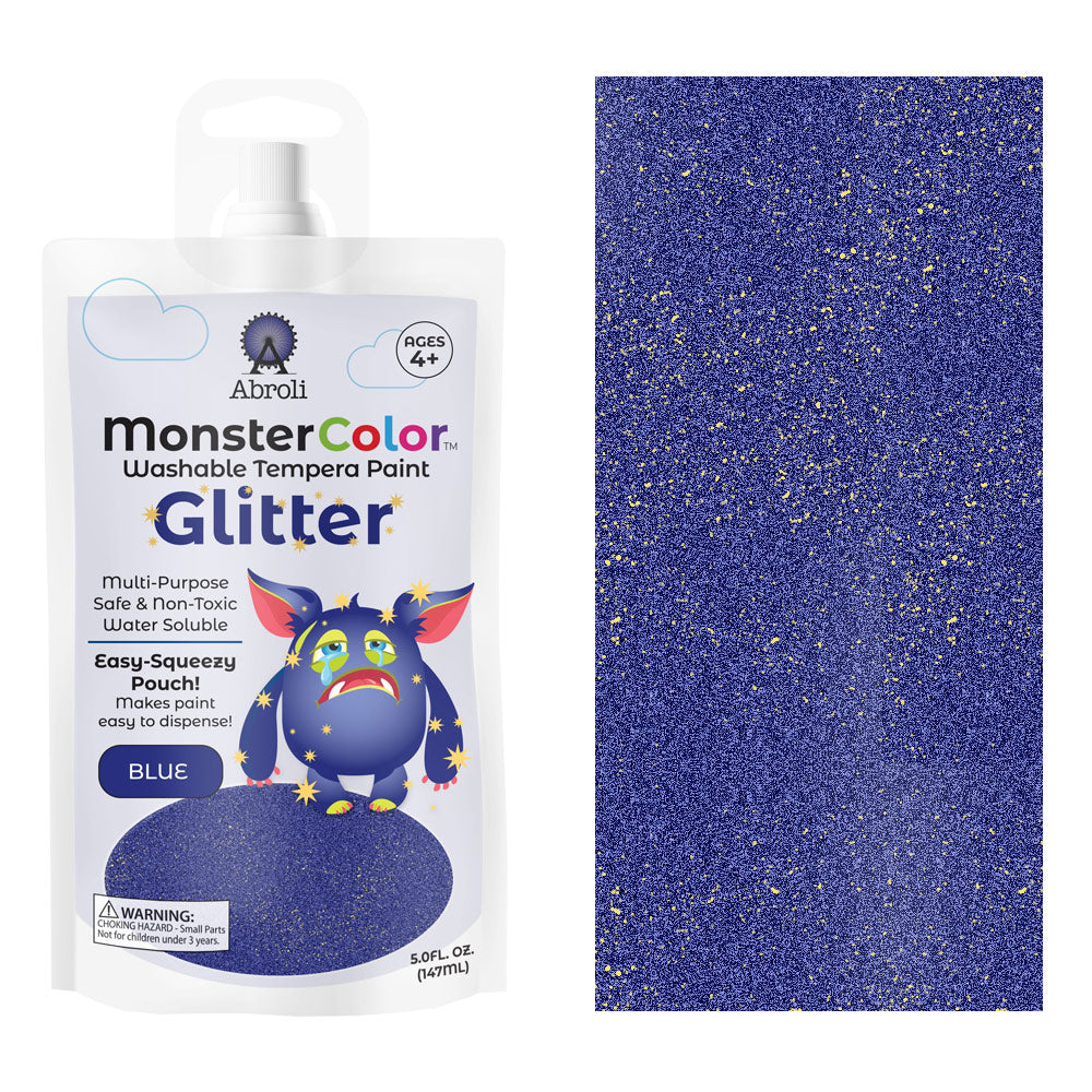 5 Oz Glitter Blue Wash Tempera JB-42001