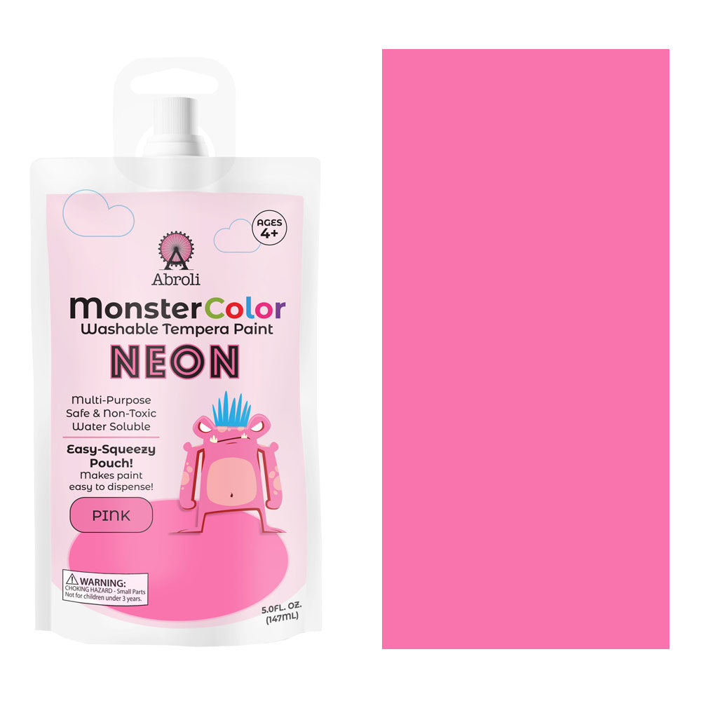 5 Oz Neon Pink Wash Tempera JB-42021