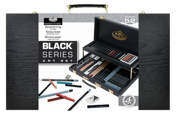 Royal & Langnickel Black Series Sketching Art Set 52Pc JB-42034