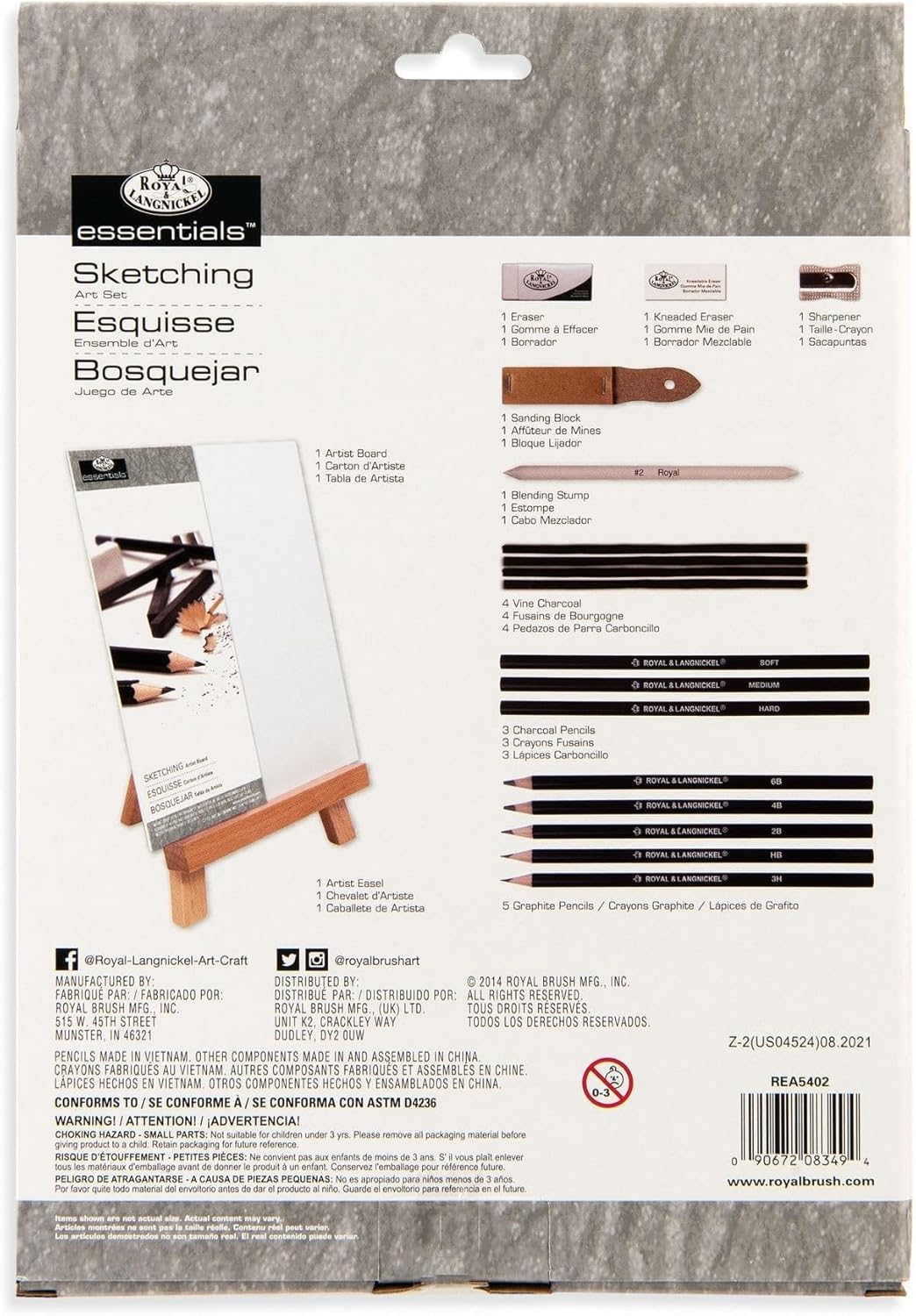 Royal & Langnickel Medium Table Easel Sketching Set JB-42038_4