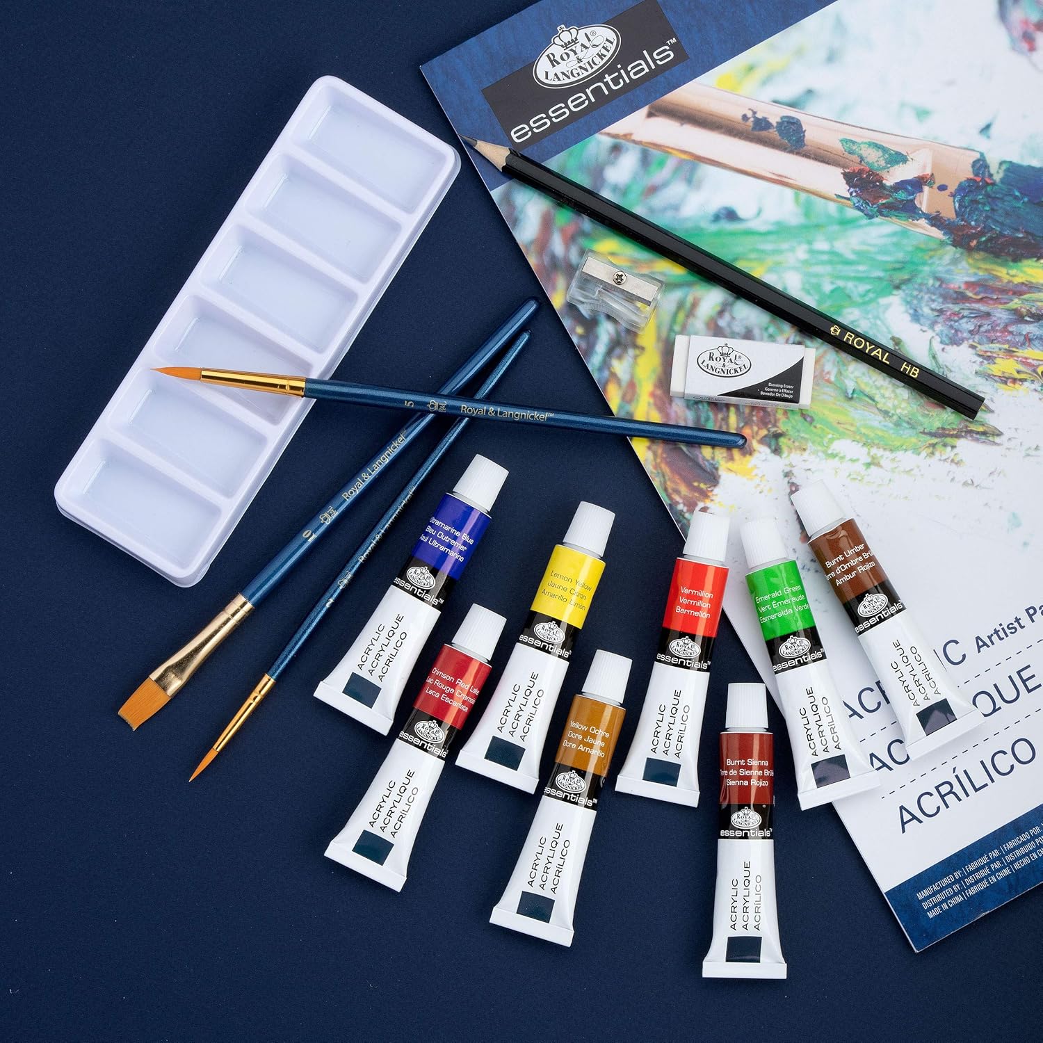 Royal & Langnickel Essentials 21 Piece Acrylic Painting Box Set JB-42041_6