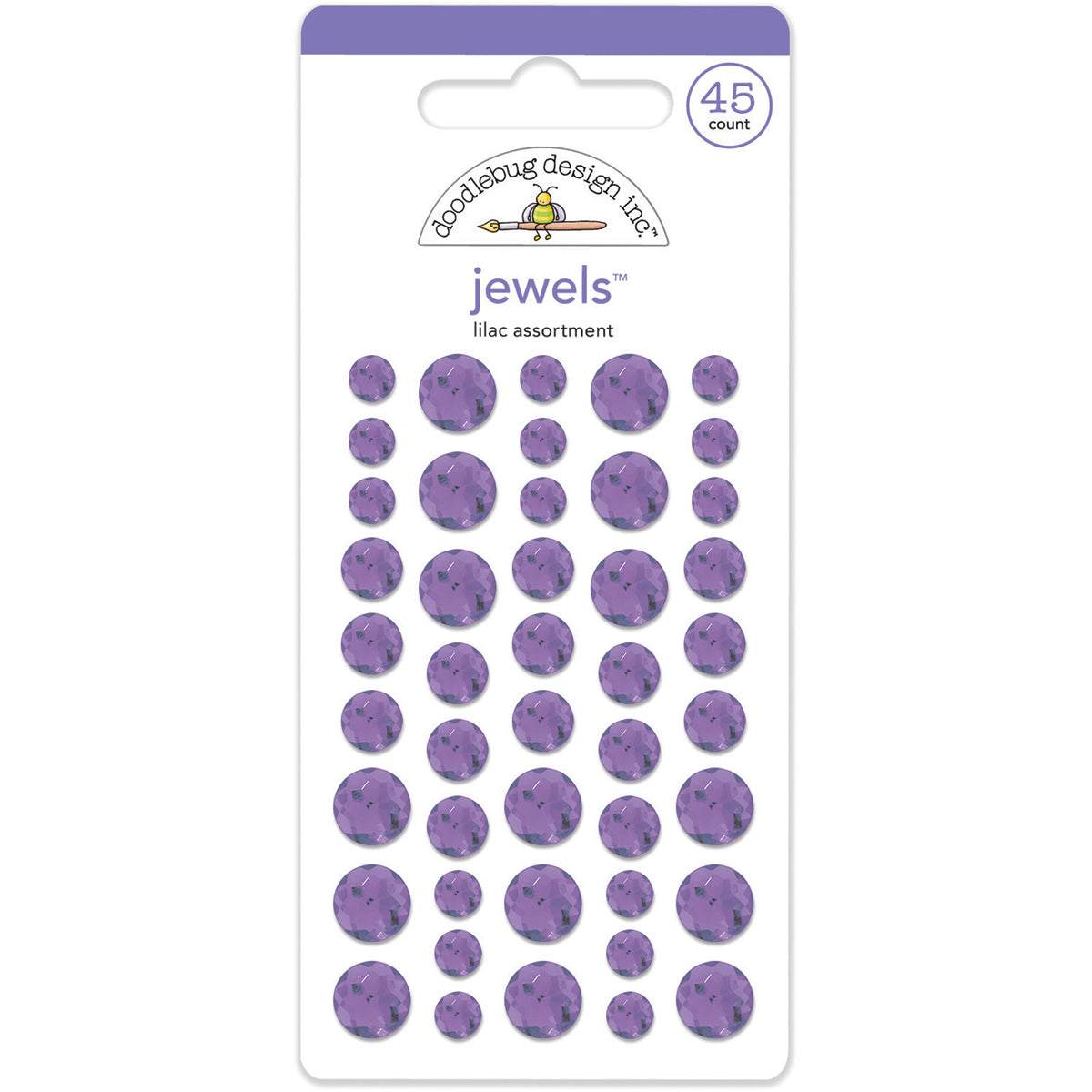 Lilac Adhesive Jewels JB-42232