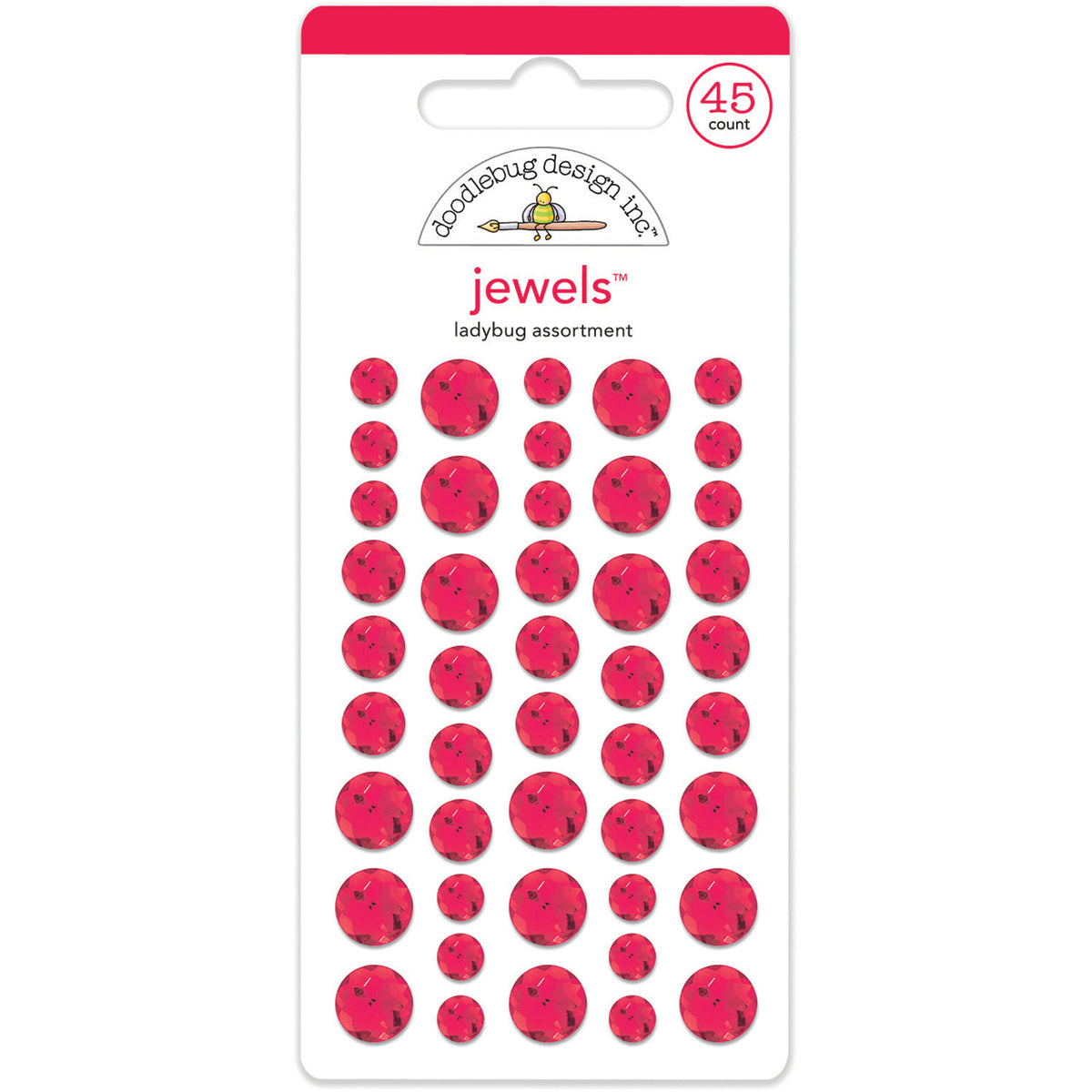 Ladybug Adhesive Jewels JB-42237