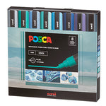 Posca 8Pk Pc-1Mr Water Based Paint Markers Extra Fine Tip 0.7Mm Assorted Colors JB-42250
