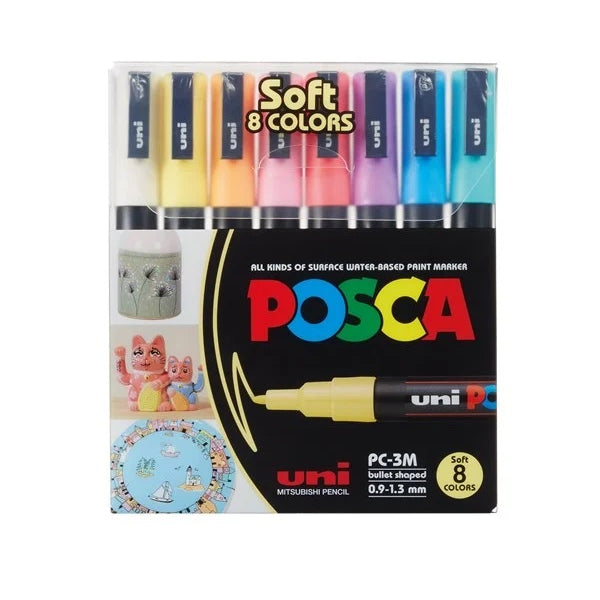 Posca 8 Clr Fine Soft Set JB-42254