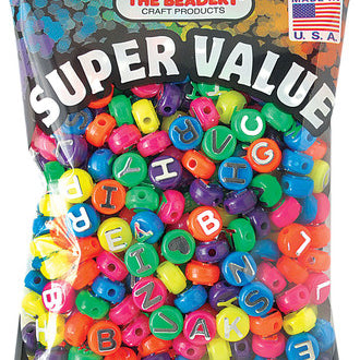 Neon Alphabet Beads JB-42271