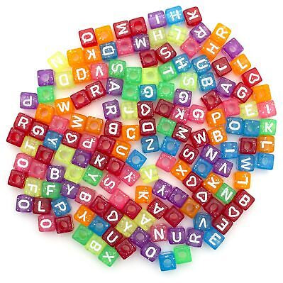 Transparent Glitter Alpha Bead JB-42274