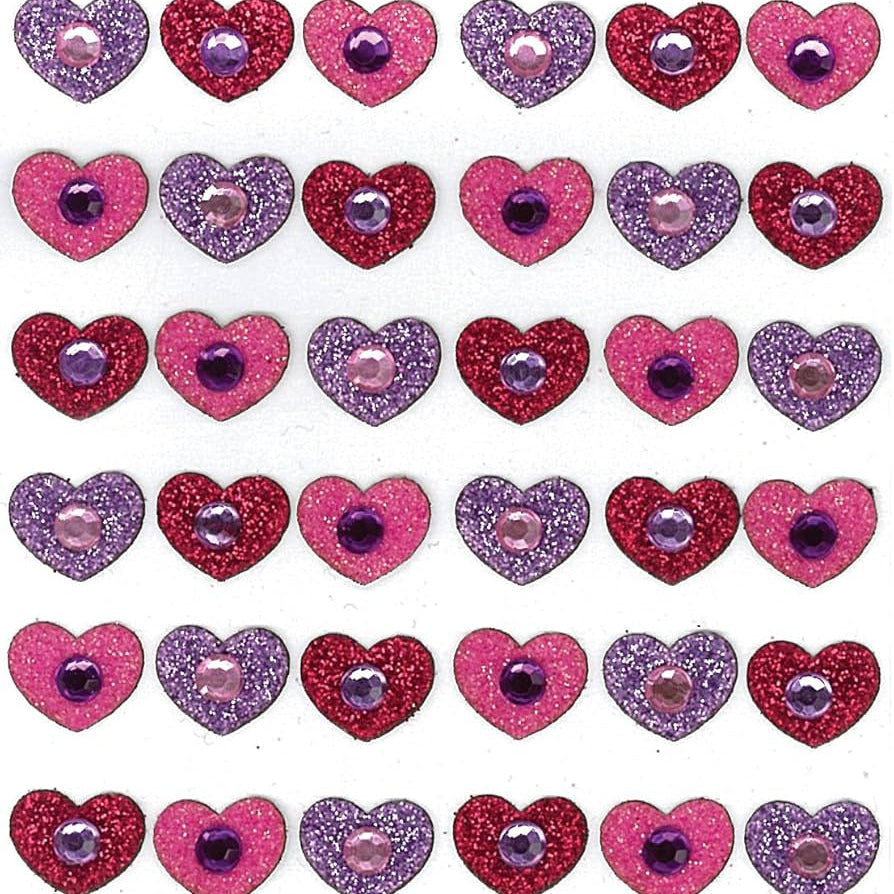 Dimensional Heart Stickers JB-42280