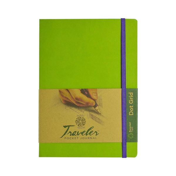 6X8 Dot Grid Green Journal JB-42293