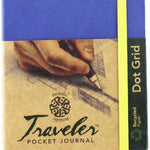 Pentalic Art Travelers Dot Grid Sketch Book Acid Free, 4-Inch X 6-Inch, Denim JB-42295