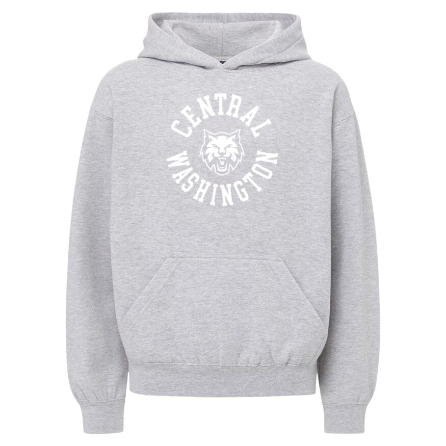 CWU Youth Hoodie JB-42300_HEATHER
