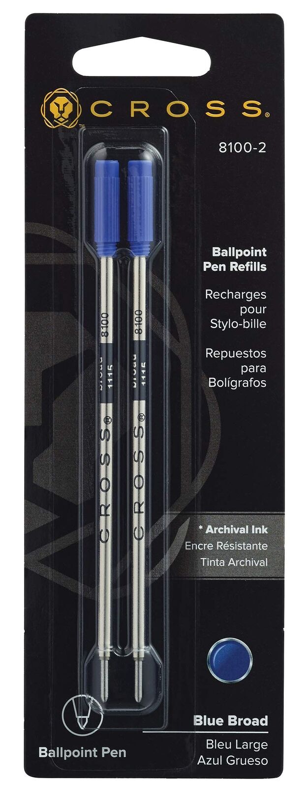 Cross Refill 2 Pack Blue Broad JB-42322