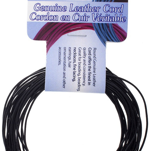1 Mm Leather Cord Black JB-42395
