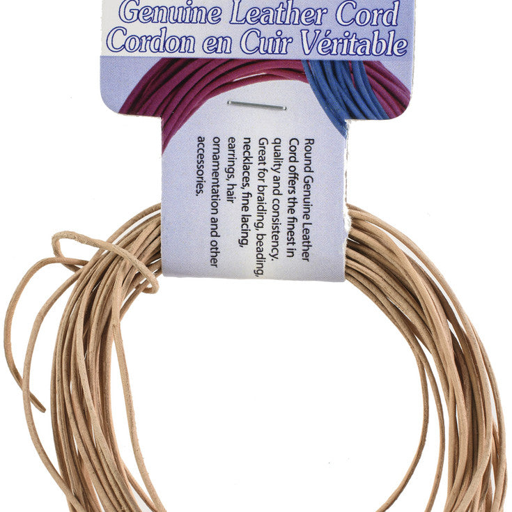 1 Mm Leather Cord Natural JB-42396