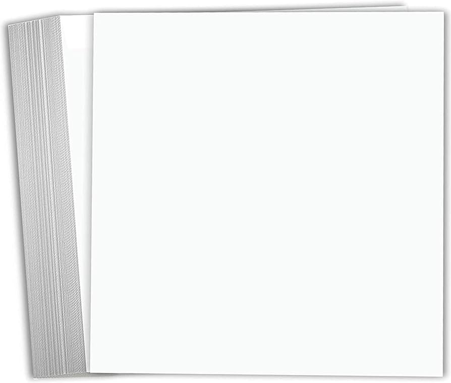 12X12 White Cardstock Paper JB-42455